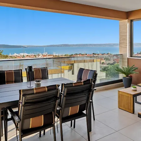 Luxury Penthouse Gatsby - Bay Of Split - Panoramic Sea View דירה Kaštela