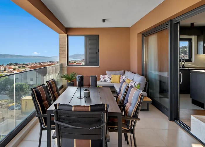 شقة Luxury Penthouse Gatsby - Bay Of Split - Panoramic Sea View *